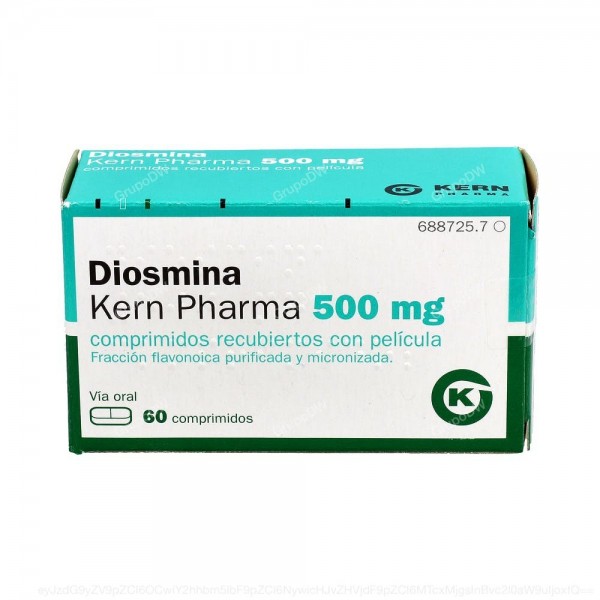 DIOSMINA KERN PHARMA 500 mg COMPRIMIDOS RECUBIERTOS CON...
