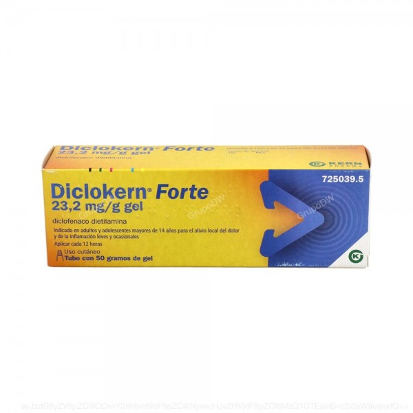 DICLOKERN FORTE 23,2 mg/g GEL, 1 tubo con 50 g de gel