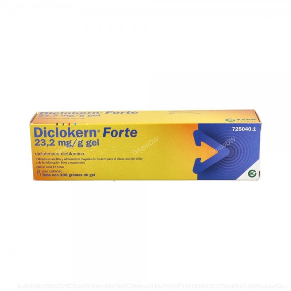 DICLOKERN FORTE 23,2 mg/g GEL, 1 tubo con 100 g de gel