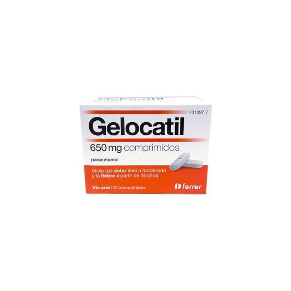 GELOCATIL 650 mg COMPRIMIDOS
