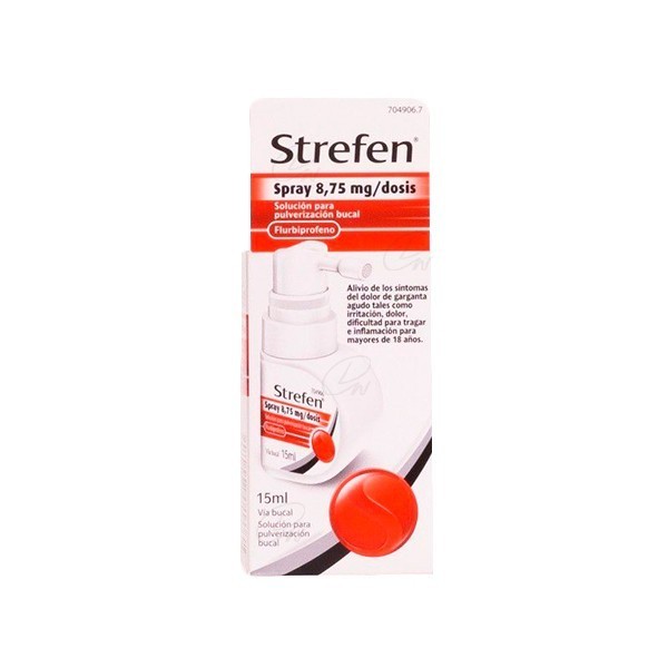 STREFEN SPRAY 8,75 mg/DOSIS SOLUCION PARA PULVERIZACION...