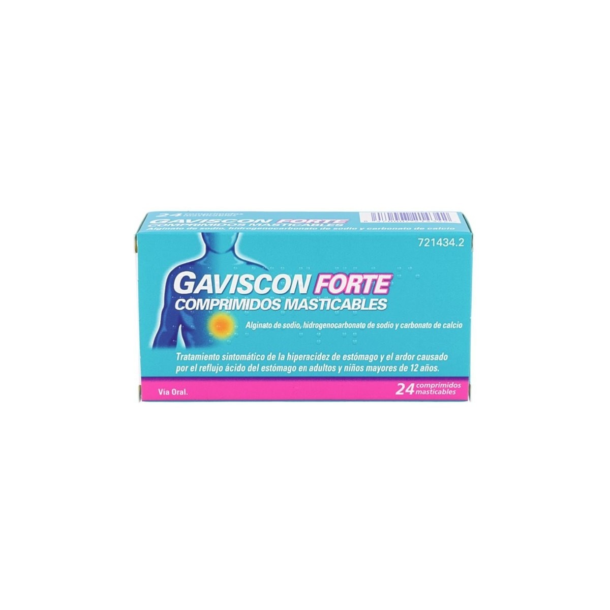 GAVISCON FORTE COMPRIMIDOS MASTICABLES, 24...