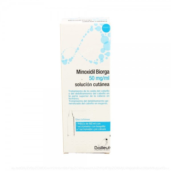 MINOXIDIL BIORGA 50 mg/ml SOLUCION CUTANEA, 1 frasco de...