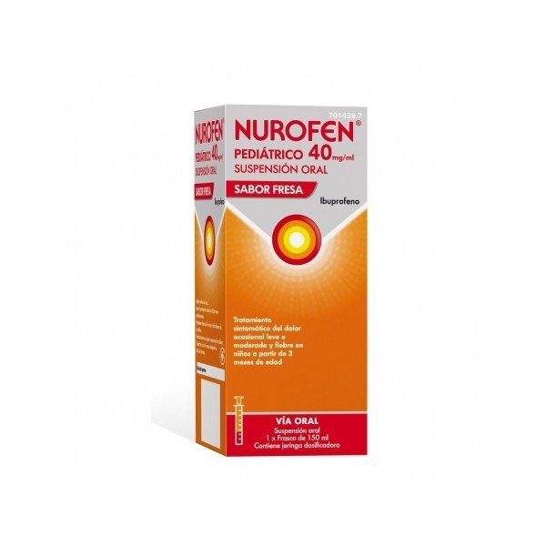 NUROFEN PEDIATRICO 40 mg/ml SUSPENSION ORAL SABOR FRESA,...