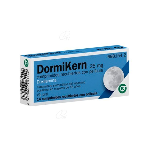 DORMIKERN 25 mg COMPRIMIDOS RECUBIERTOS CON PELICULA, 14...
