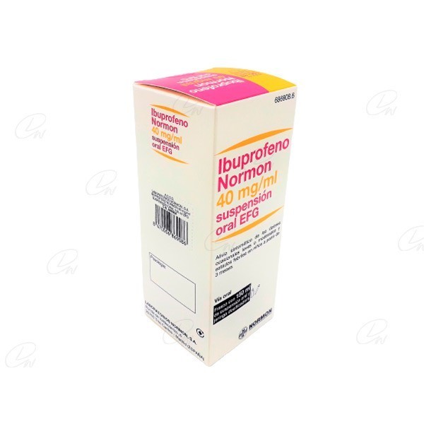 IBUPROFENO NORMON 40 mg/ml SUSPENSION ORAL EFG 150 ml