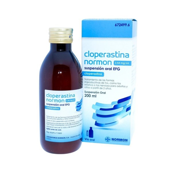CLOPERASTINA NORMON EFG 3.54 mg/ml SUSPENSION ORAL 200 ml