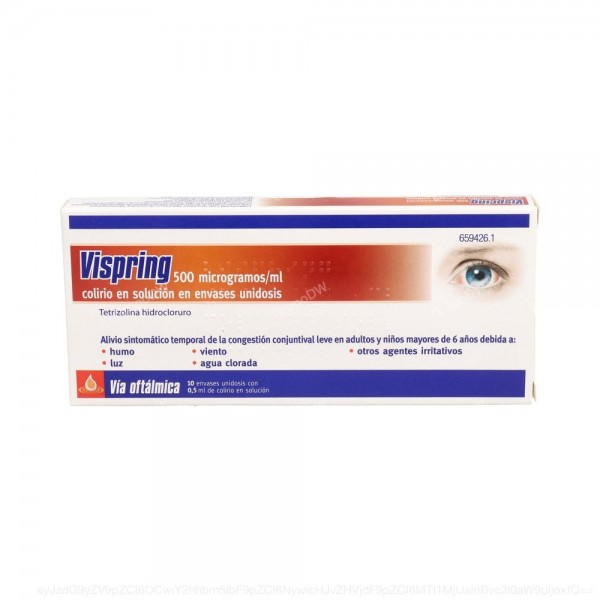 VISPRING 500 microgramos/ml COLIRIO EN SOLUCION EN ENVASE...