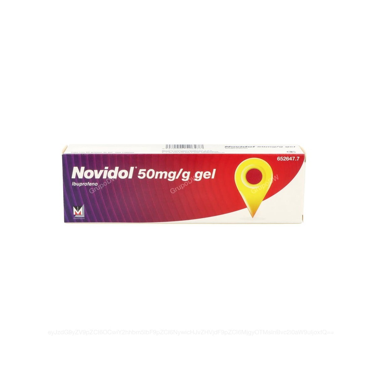 NOVIDOL 50 mg/g GEL, 1 tubo de 60 g