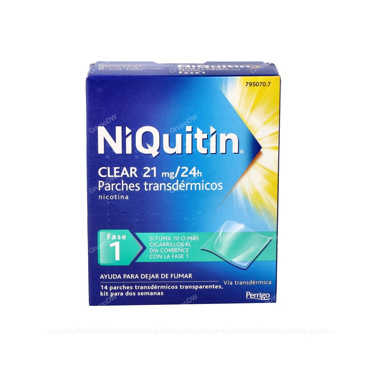 NIQUITIN CLEAR 21 mg/24 HORAS PARCHE...