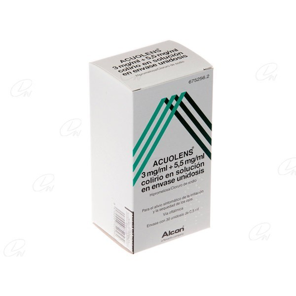 ACUOLENS 3 mg/ml + 5,5 mg/ml COLIRIO EN SOLUCION EN...