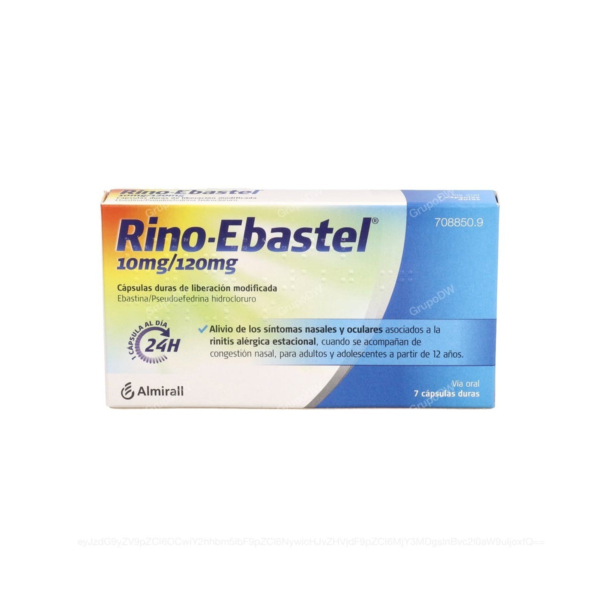 RINO-EBASTEL 10 mg/120 mg CAPSULAS DURAS DE...